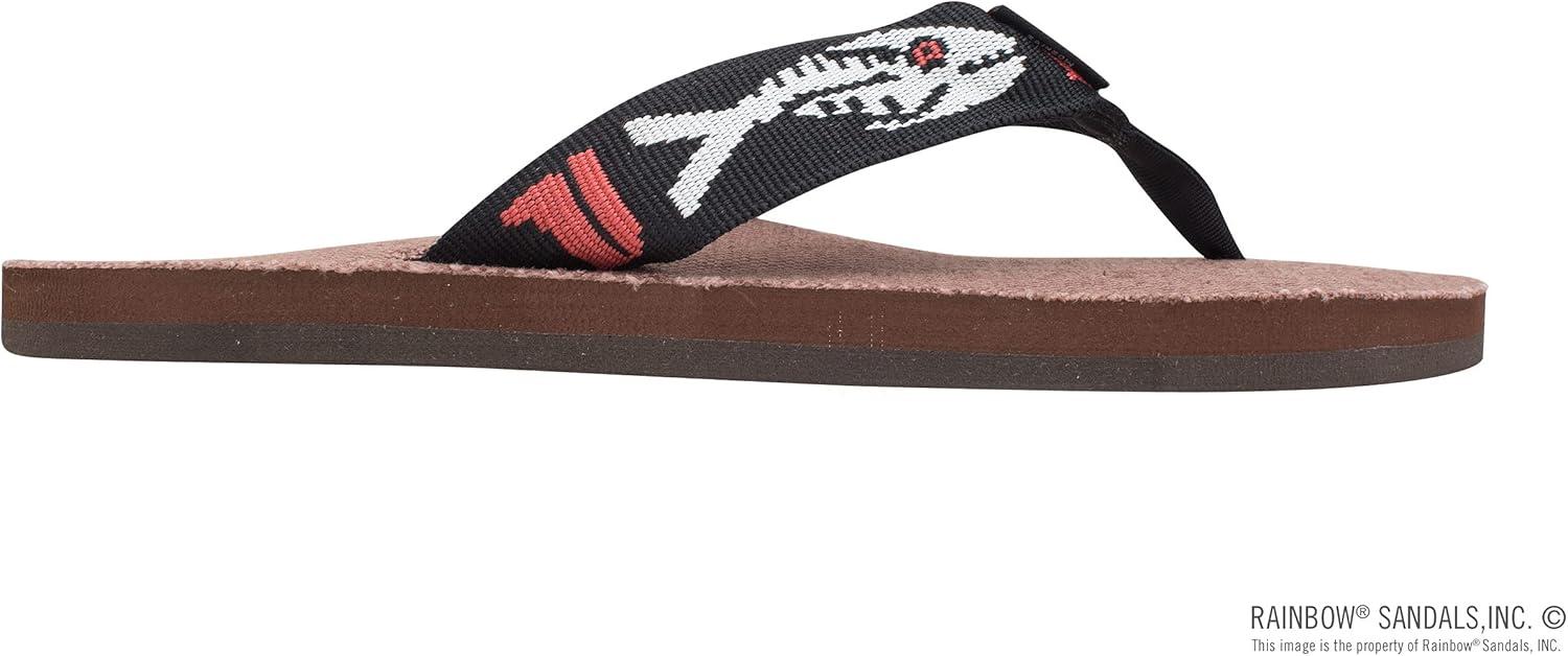 Rainbow Sandals Women’s Single Layer Hemp w/Fish Strap(Brown/Silver Fish)