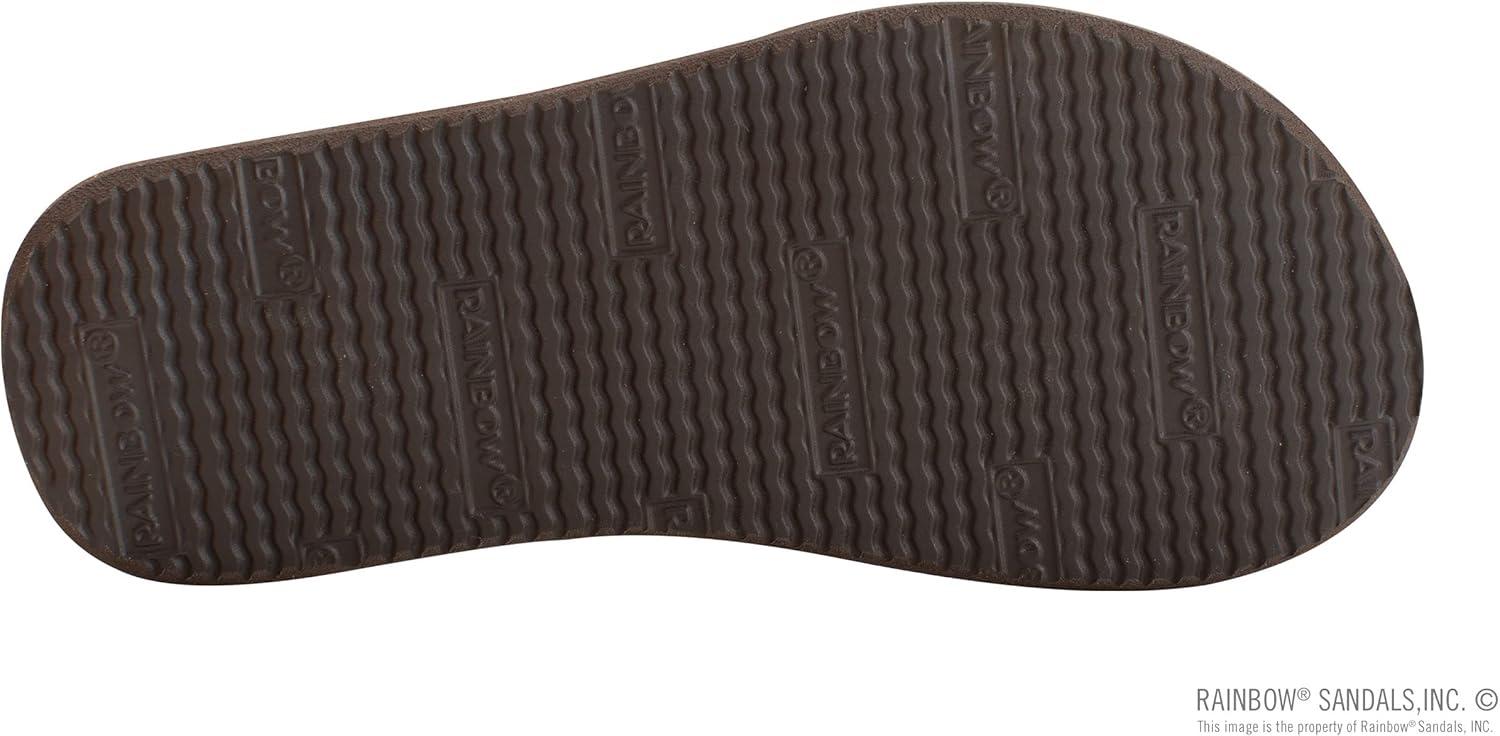 Rainbow Sandals Kid’s Single Layer Premier Leather w/Narrow Crystal Strap(Expresso With Backstrap)