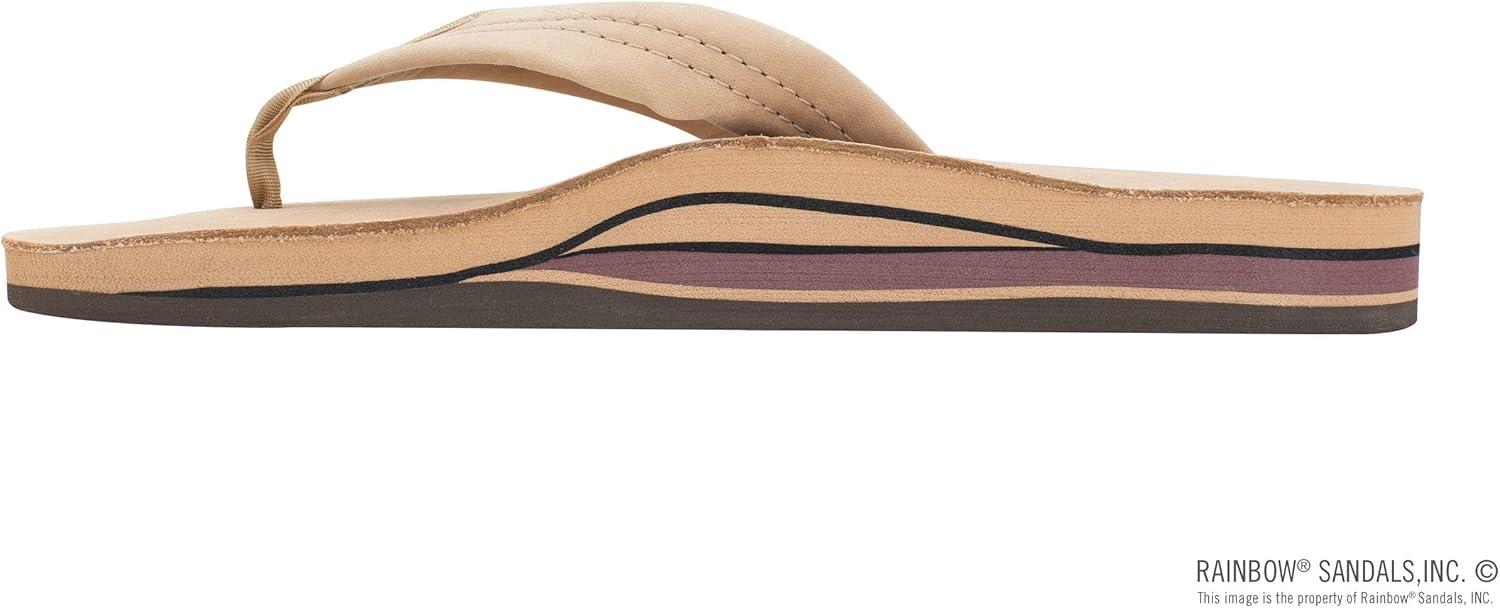 Rainbow Sandals Women’s Double Layer Wide Strap w/Arch(Sierra Brown)