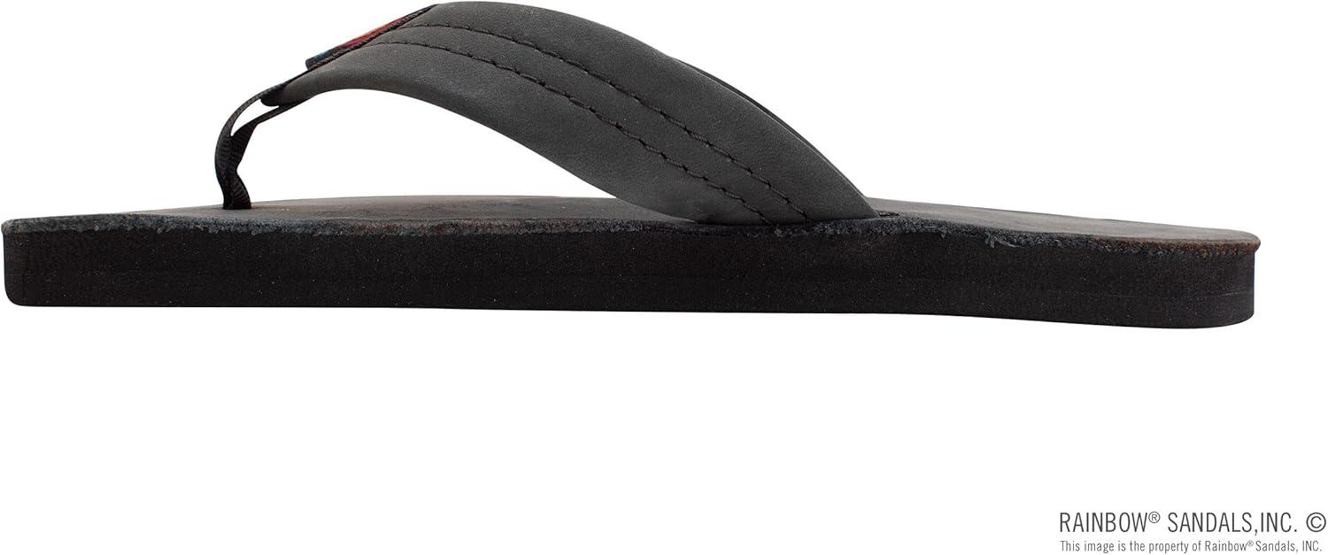 Rainbow Sandals Kid’s Single Layer Premier Leather(Premier Black)