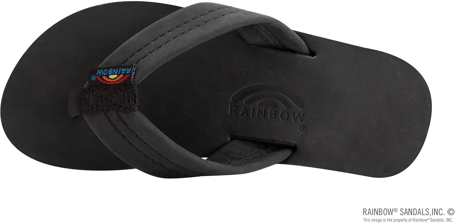 Rainbow Sandals Kid’s Single Layer Premier Leather(Premier Black)