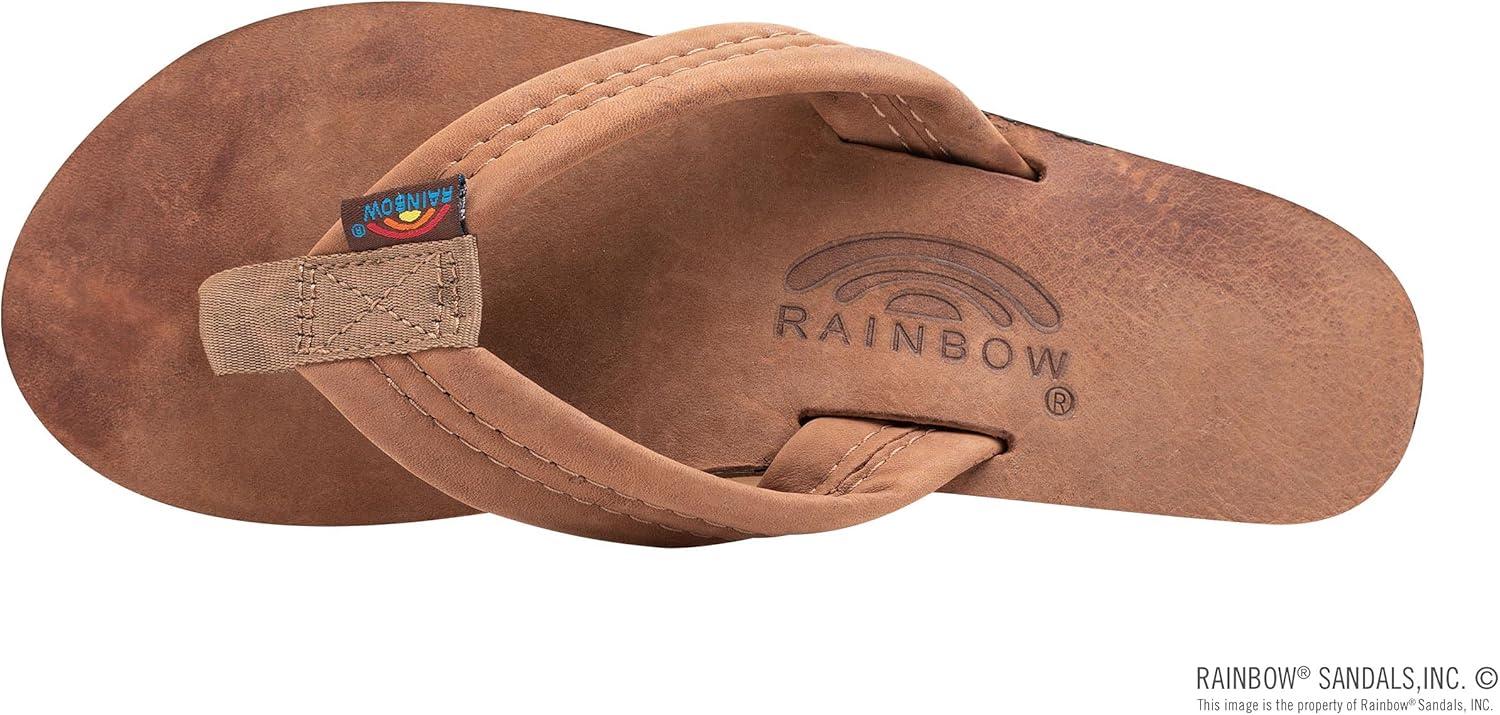 Rainbow Sandals Ladies Luxury Leather – Single Layer Arch Support(Nogales Wood)