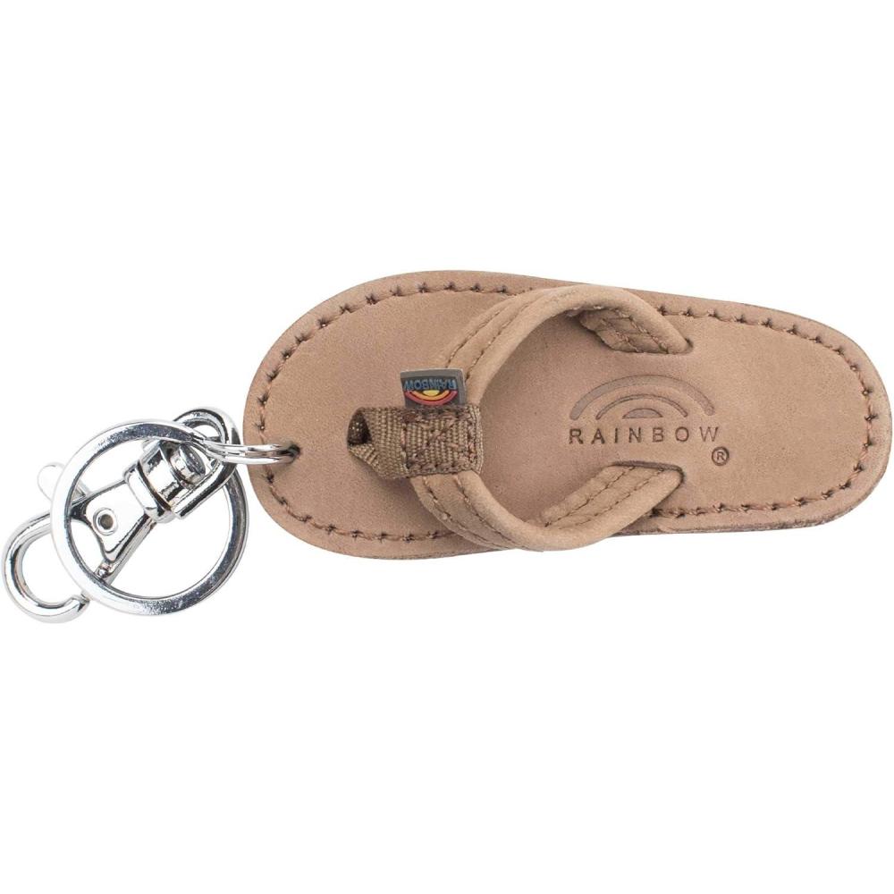 Rainbow Sandals Leather Sandal Key Chain(Sierra Brown)