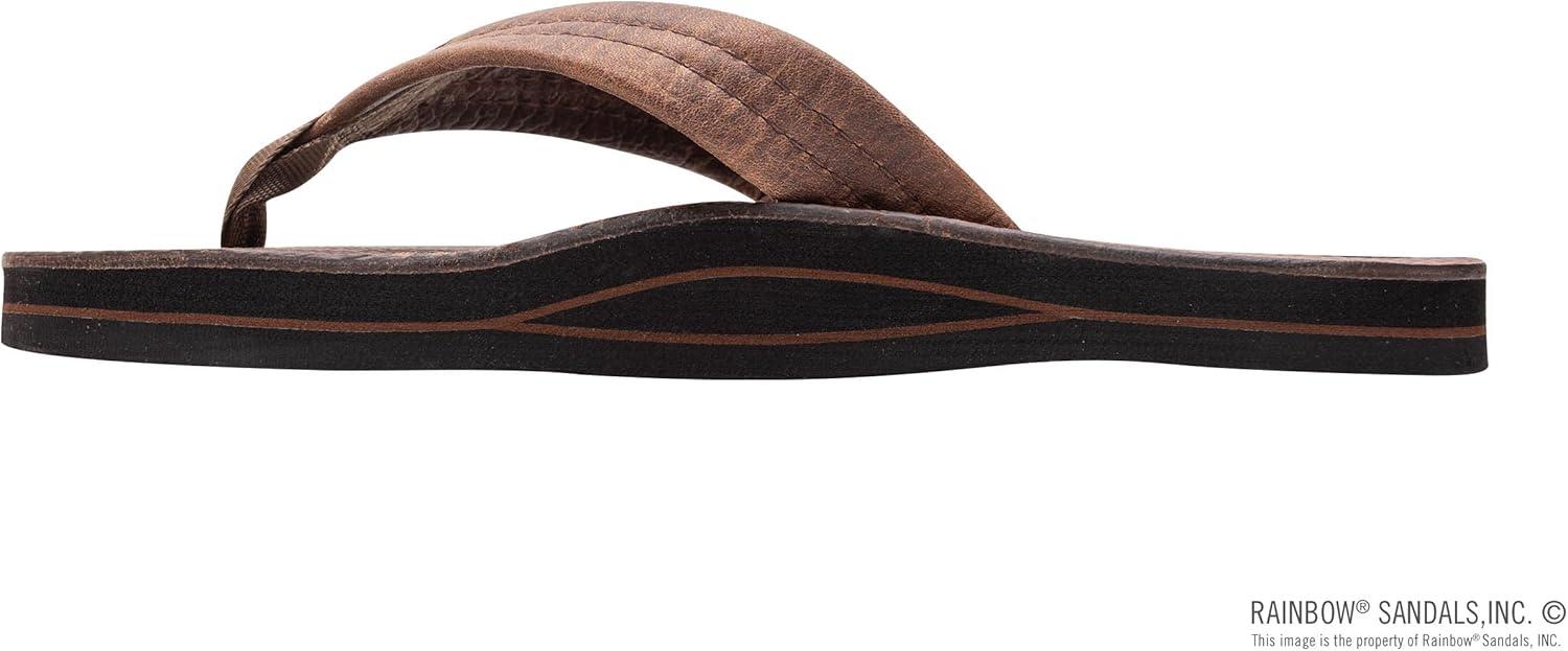 Rainbow Sandals Ladies Luxury Leather – Single Layer Arch Support(Oak)