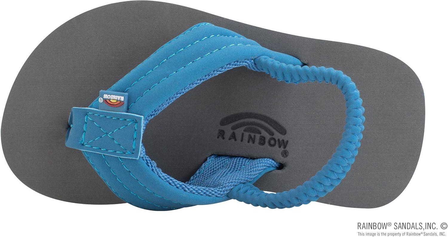 Rainbow Sandals Kid’s Grombow’s Soft Top Rubber w/Neoprene Strap and Backstrap(Blue Orange With Backstrap)