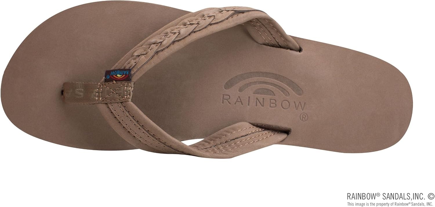 Rainbow Sandals Madison – Single Layer Arch Support with a Braid on a 3/4″ Medium Strap