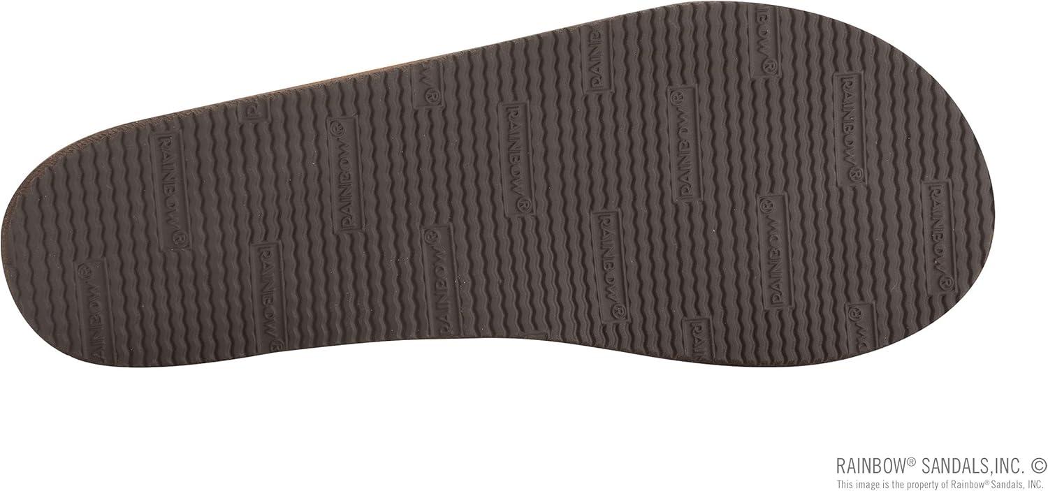 Rainbow Sandals Women’s Luxury Leather – Single Layer Arch Support with a 3/4″ Medium Strap(Buckskin)