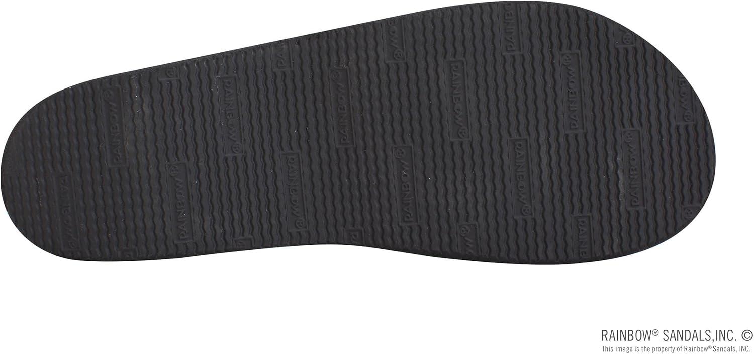 Rainbow Sandals Madison – Four Layer Arch Support with a Braid on a 3/4″ Medium Strap(Premier Black)