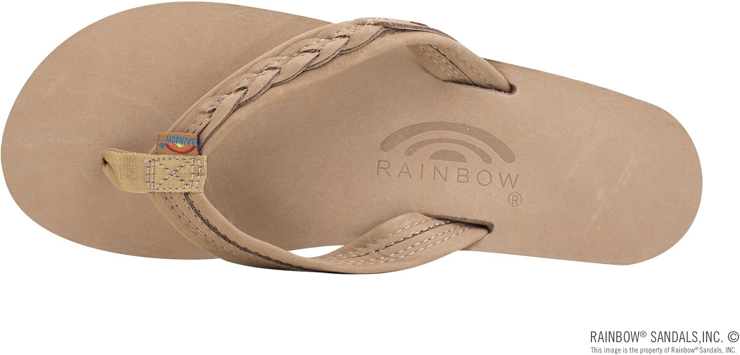 Rainbow Sandals Madison – Double Layer Arch Support with a Braid on a 3/4″ Medium Strap