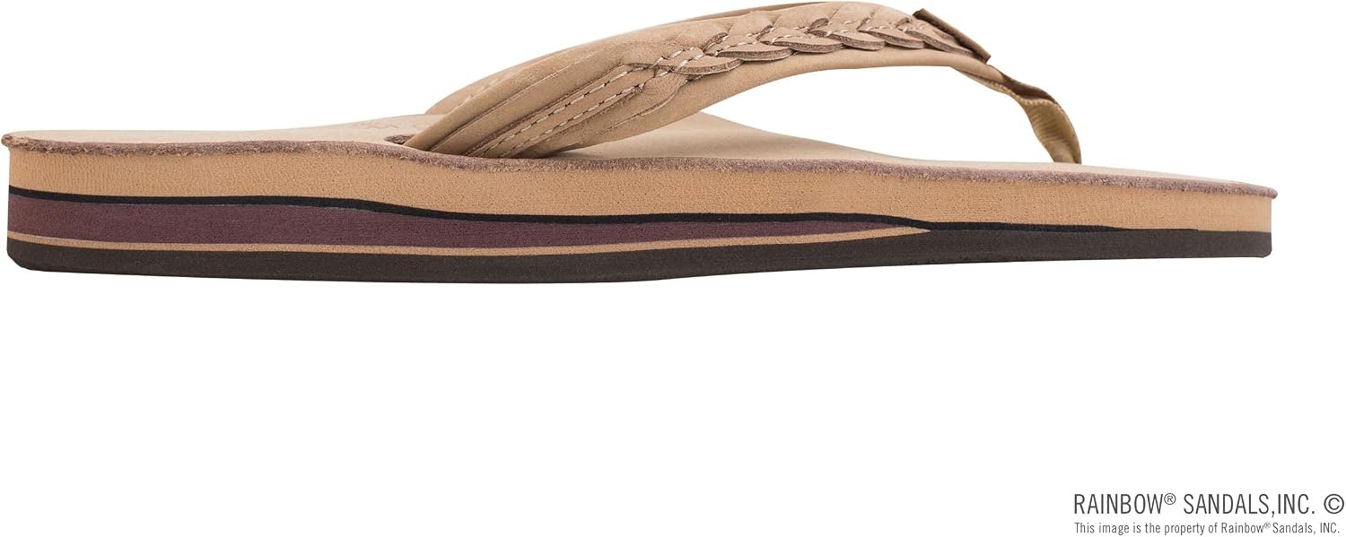 Rainbow Sandals Madison – Double Layer Arch Support with a Braid on a 3/4″ Medium Strap