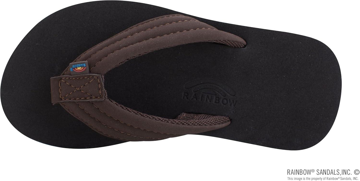 Rainbow Sandals Kid’s Grombow’s Soft Top Rubber w/Neoprene Strap and Backstrap(Brown)