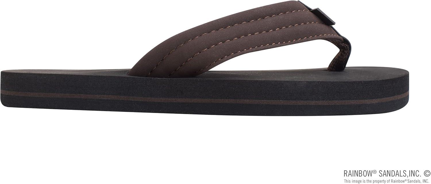 Rainbow Sandals Kid’s Grombow’s Soft Top Rubber w/Neoprene Strap and Backstrap(Brown)