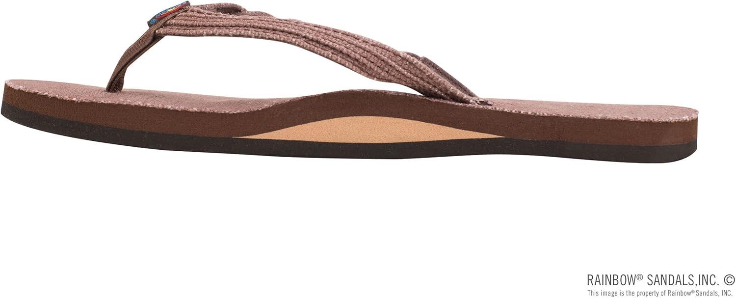 Rainbow Sandals Women’s Single Layer Hemp Flirty Braidy(Brown)