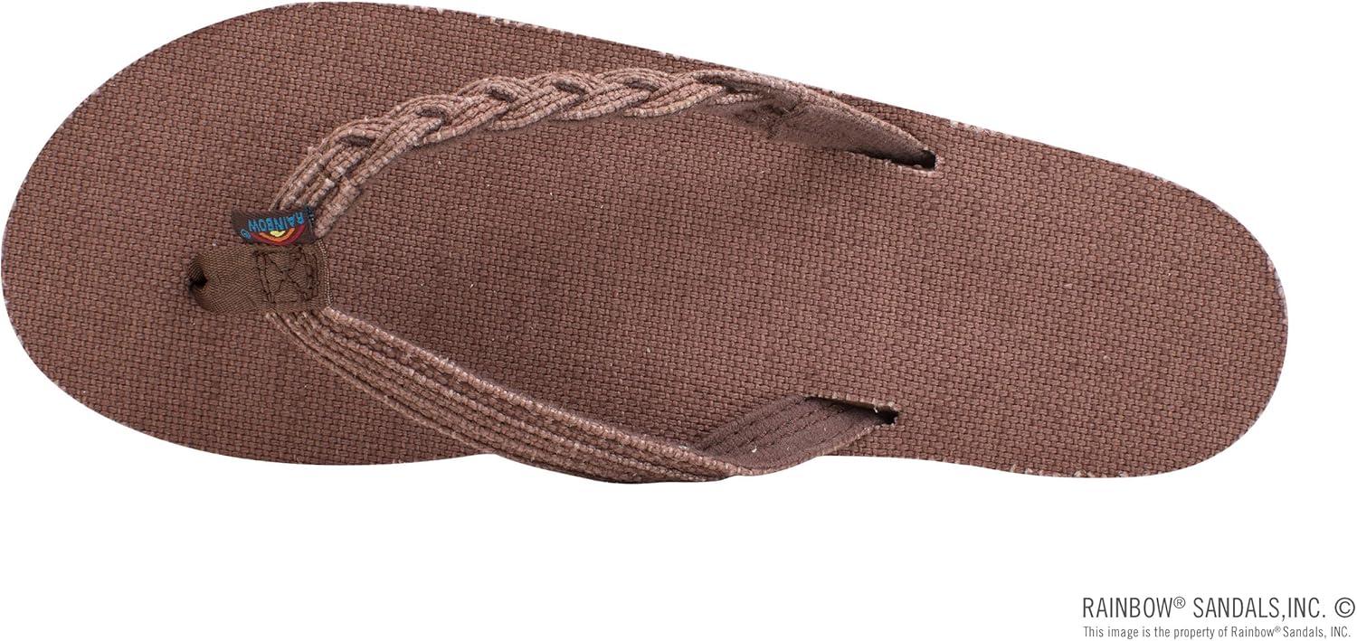 Rainbow Sandals Women’s Single Layer Hemp Flirty Braidy(Brown)