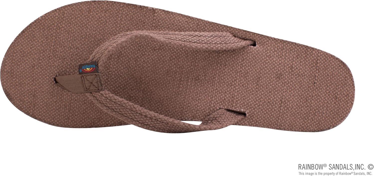 Rainbow Sandals Women’s Single Layer Hemp w/Narrow Strap(Brown)