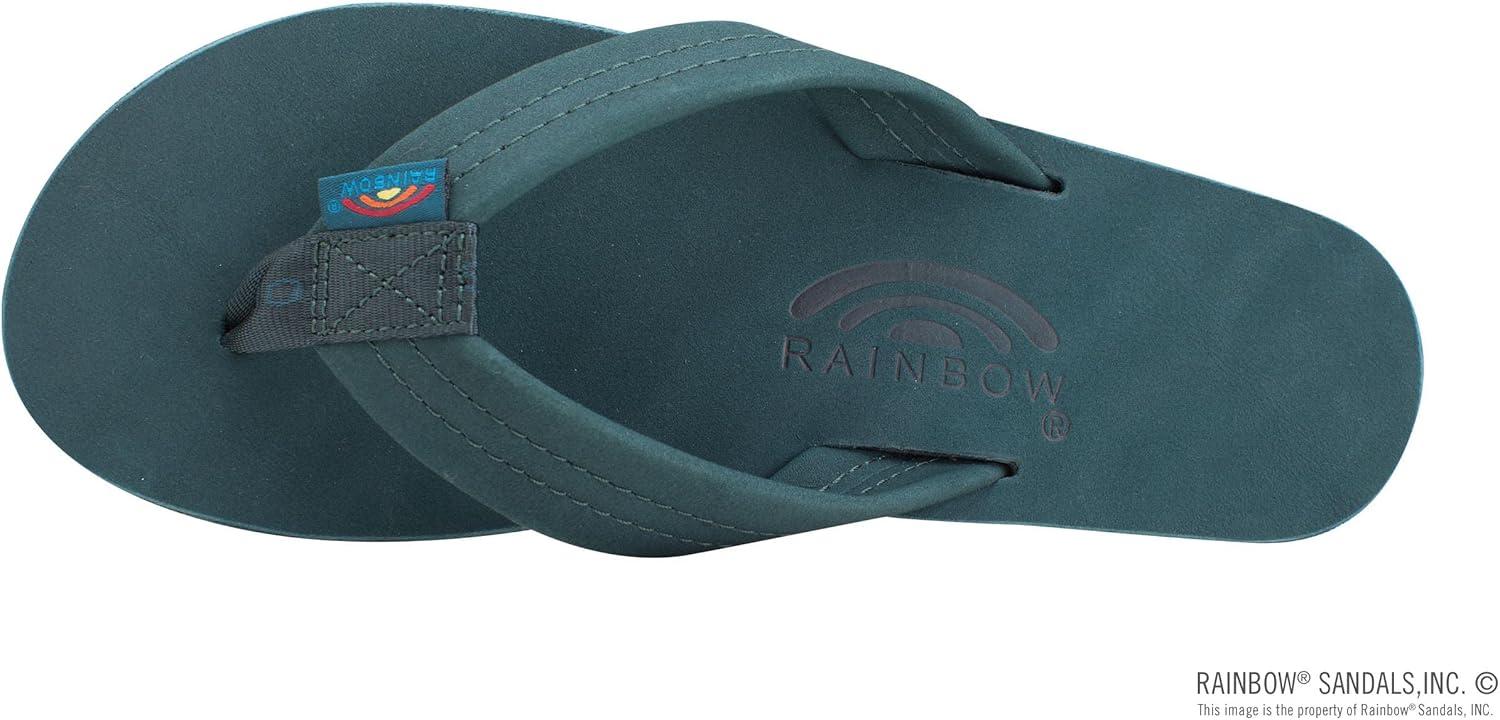 Rainbow Sandals Women’s Single Layer Premier Leather(Turquoise/Grey)