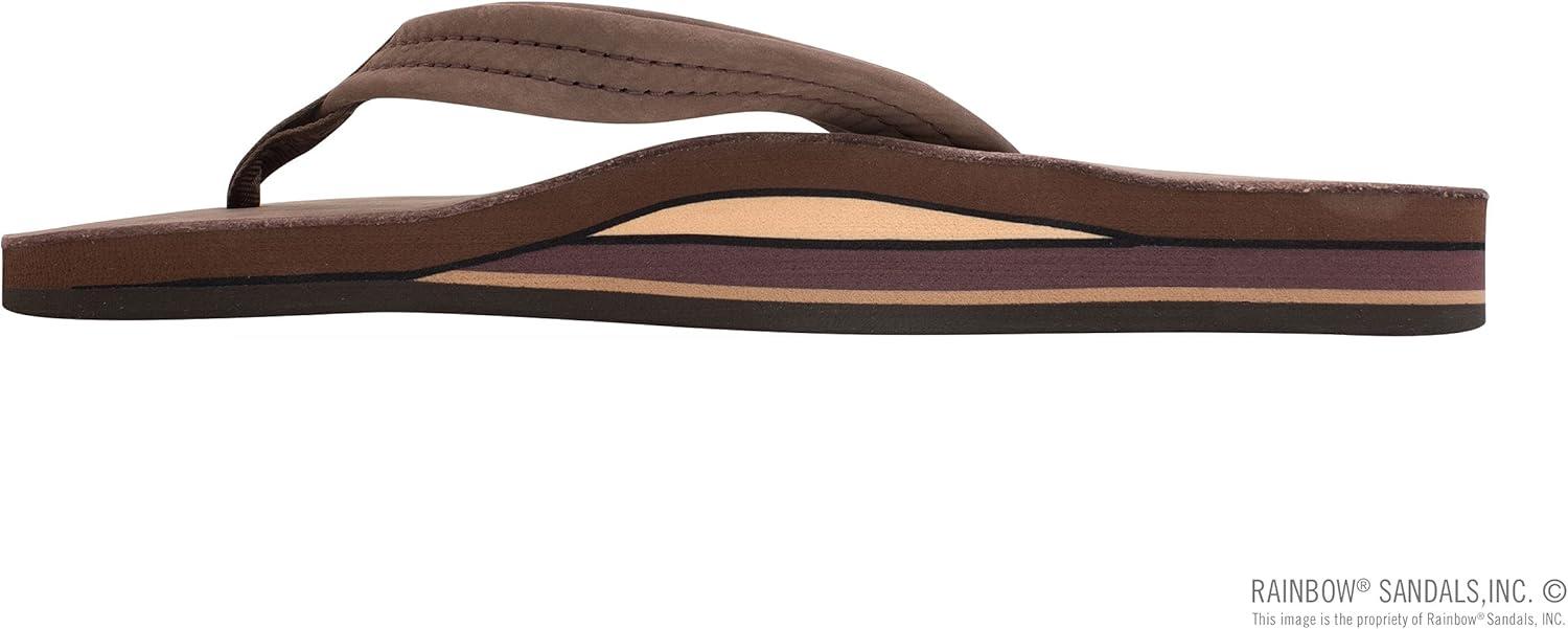 Rainbow Sandals Women’s Double Layer Leather w/ 3/4″ Strap(Expresso)