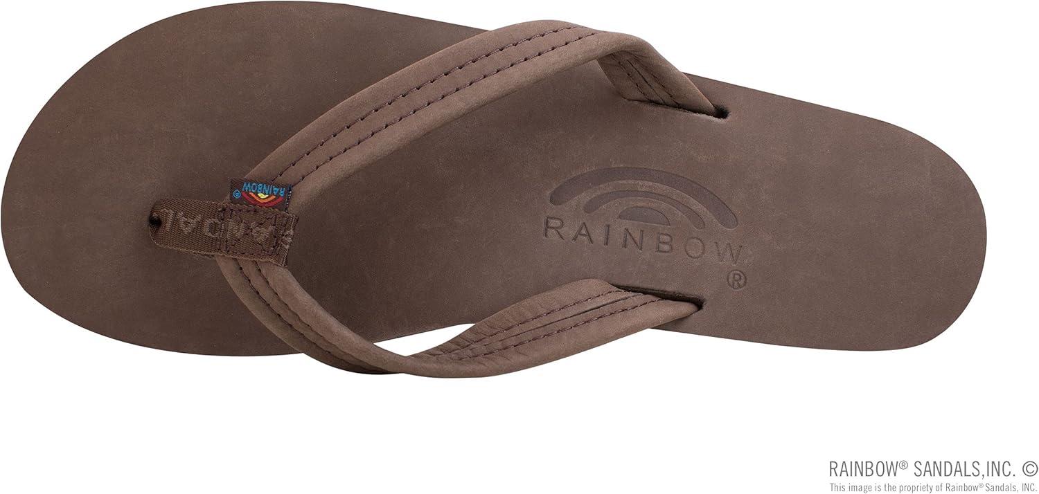 Rainbow Sandals Women’s Double Layer Leather w/ 3/4″ Strap(Expresso)