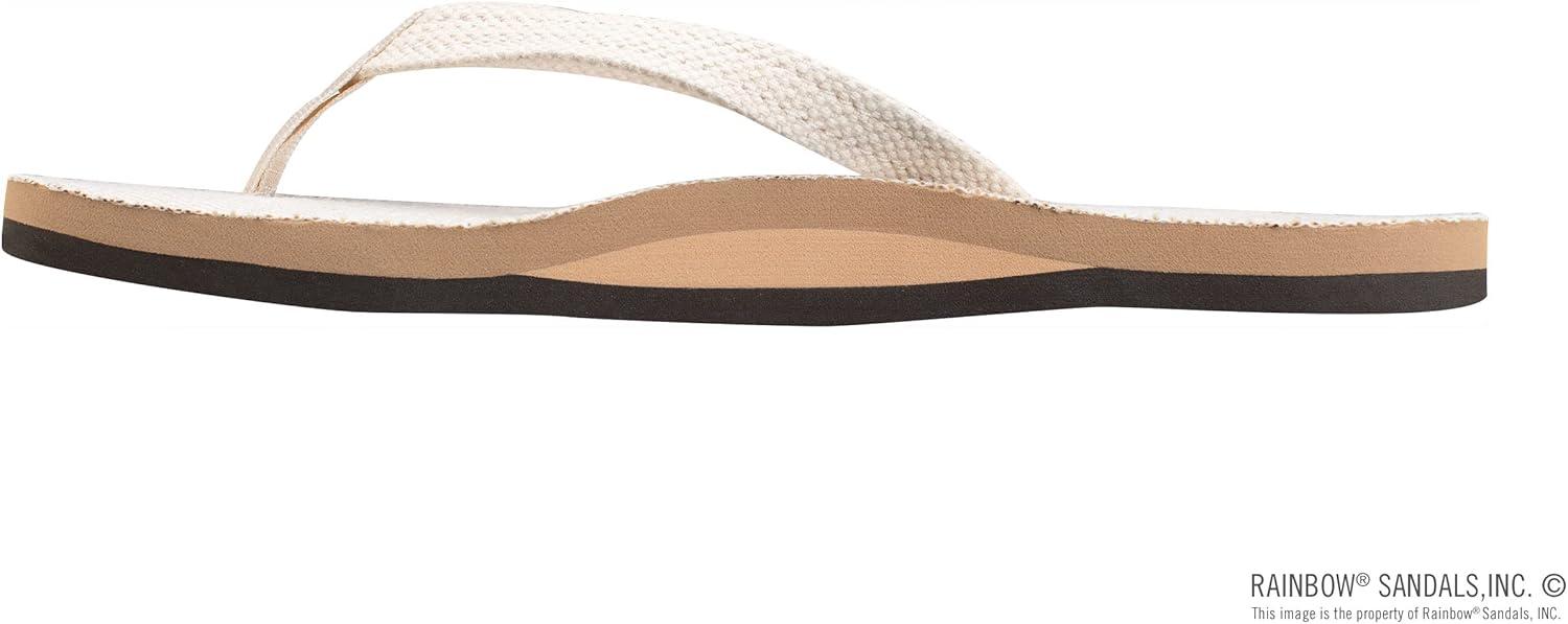 Rainbow Sandals Women’s Single Layer Hemp w/Narrow Strap(Natural)