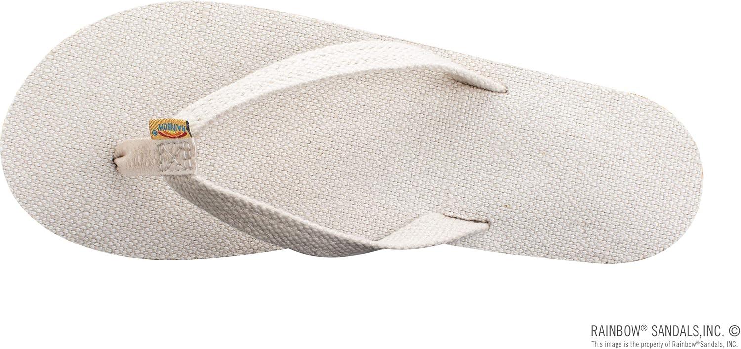 Rainbow Sandals Women’s Single Layer Hemp w/Narrow Strap(Natural)