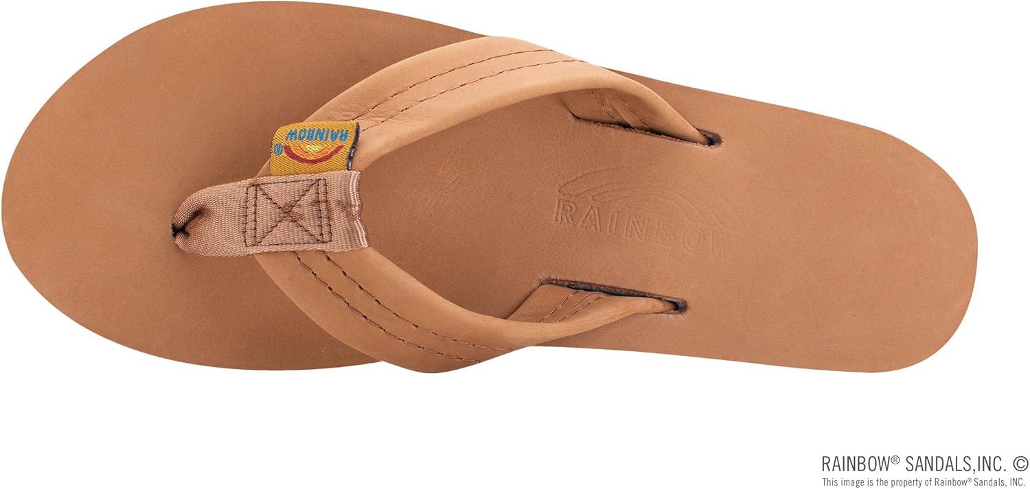 Rainbow Sandals Women’s Single Layer Premier Leather(Tan/Blue)