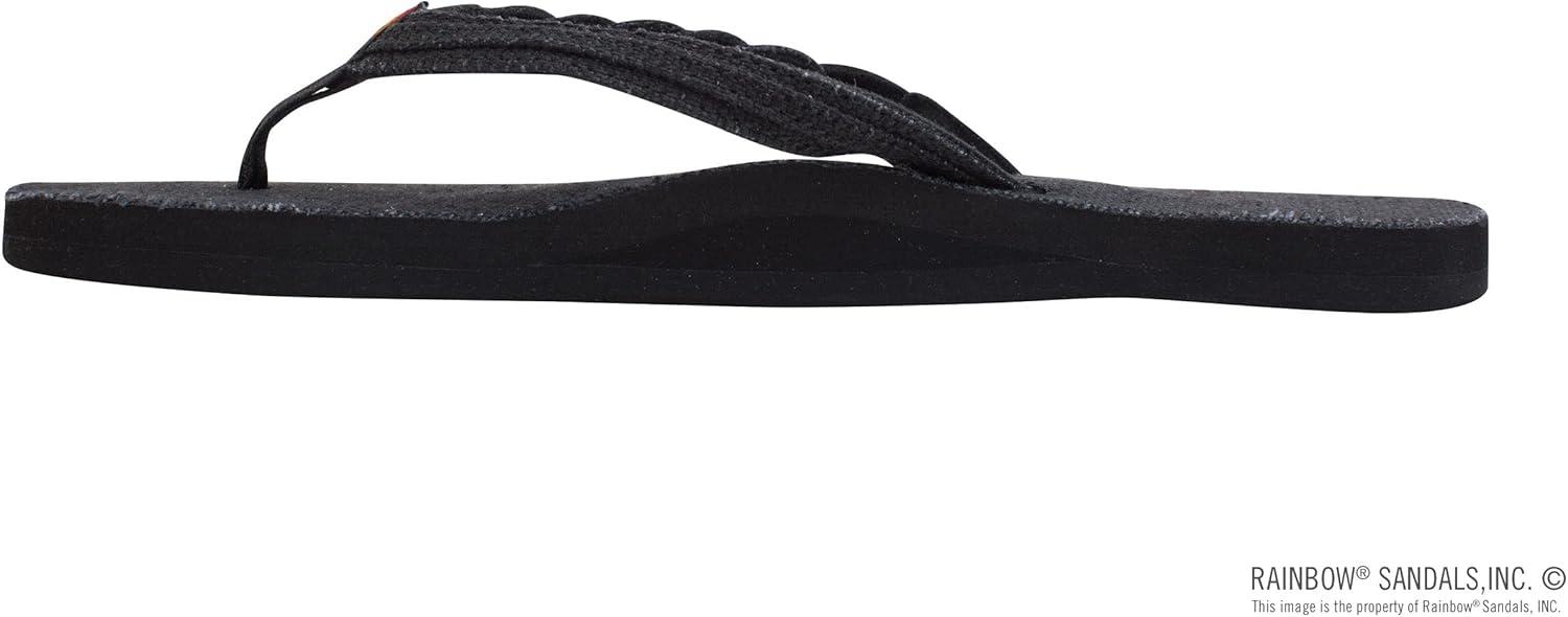 Rainbow Sandals Women’s Single Layer Hemp Flirty Braidy(Black)