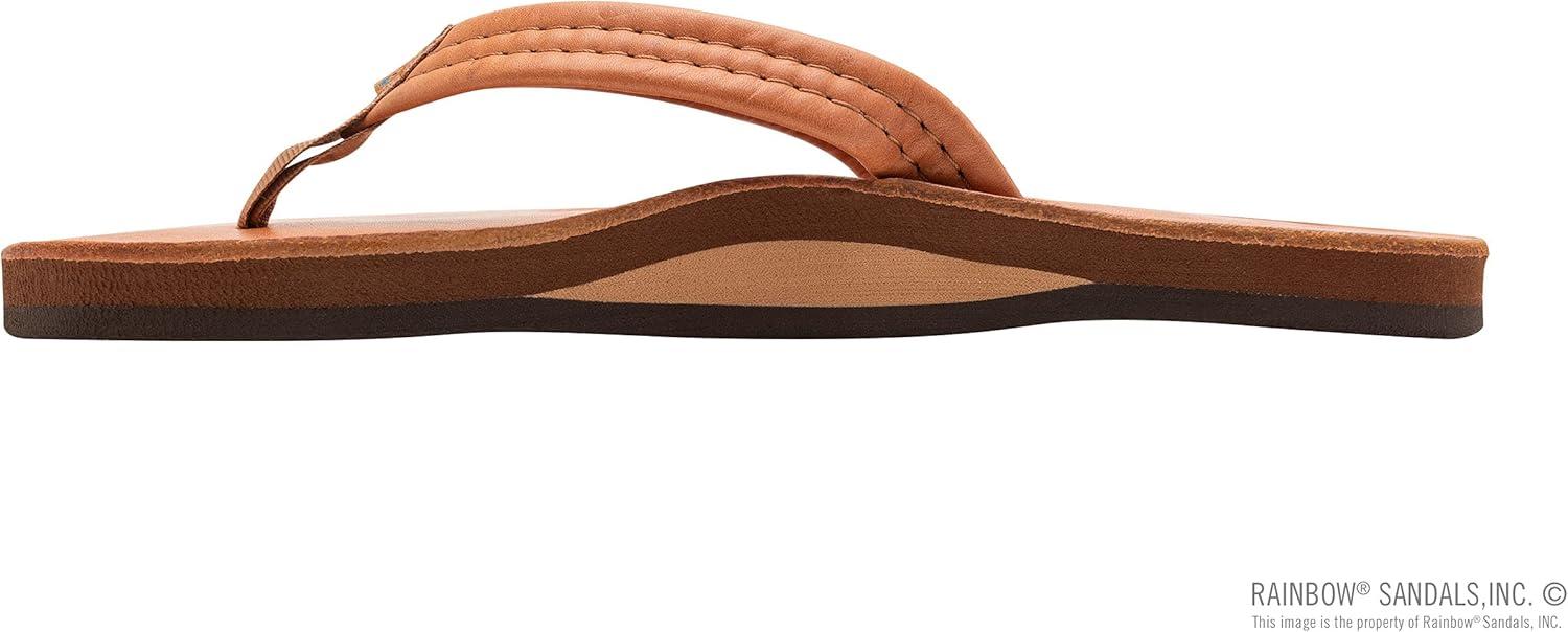Rainbow Sandals Women’s Luxury Leather – Single Layer Arch Support with a 3/4″ Medium Strap(Tahitian Tan)