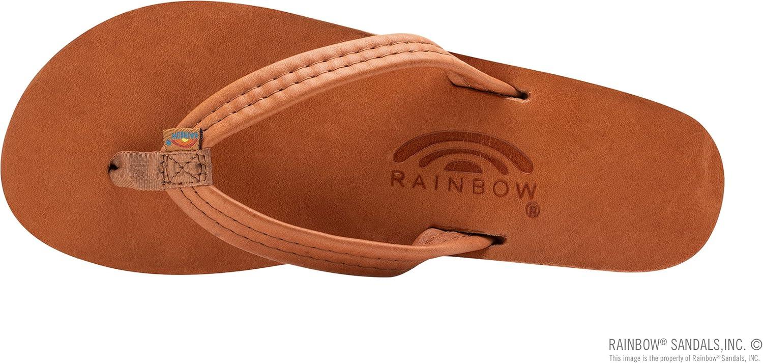 Rainbow Sandals Women’s Luxury Leather – Single Layer Arch Support with a 3/4″ Medium Strap(Tahitian Tan)