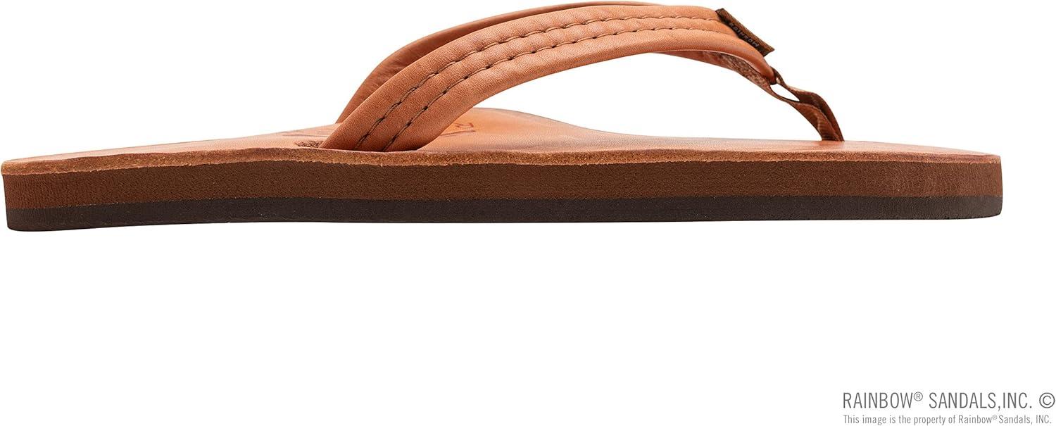 Rainbow Sandals Women’s Luxury Leather – Single Layer Arch Support with a 3/4″ Medium Strap(Tahitian Tan)