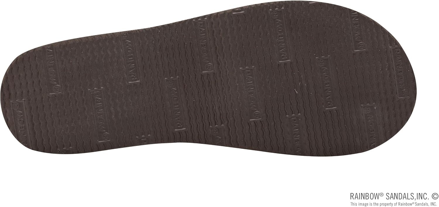 Rainbow Sandals Women’s Single Layer Premier Leather w/Swarovski Crystal Narrow Strap(Expresso)