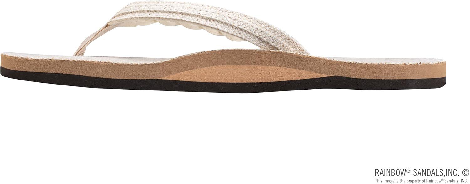Rainbow Sandals Women’s Single Layer Hemp Flirty Braidy(Natural)