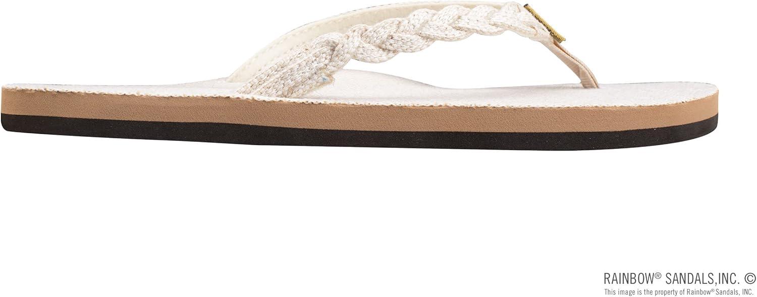 Rainbow Sandals Women’s Single Layer Hemp Flirty Braidy(Natural)