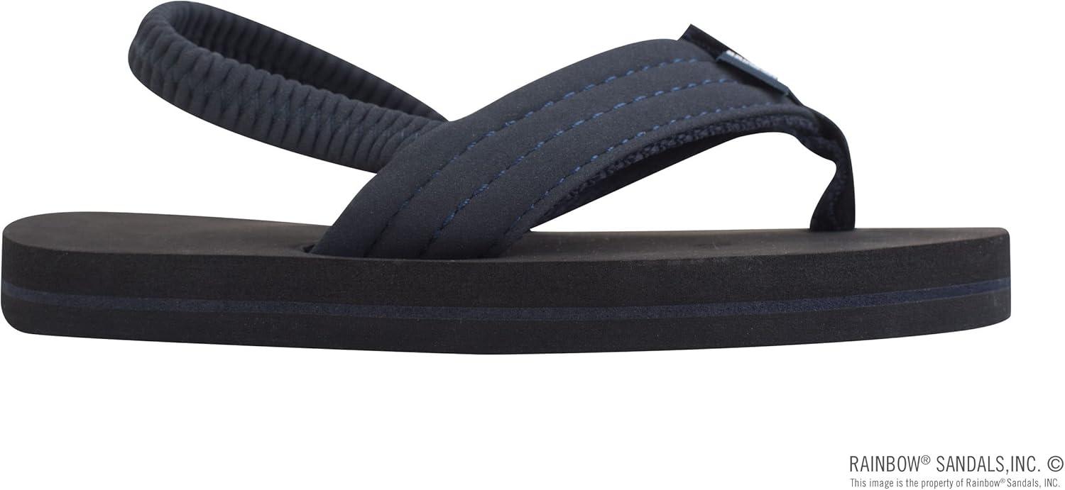 Rainbow Sandals Kid’s Grombow’s Soft Top Rubber w/Neoprene Strap and Backstrap(Navy With Backstrap)