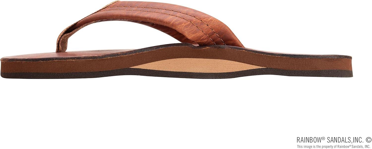 Rainbow Sandals Ladies Luxury Leather – Single Layer Arch Support(Tahitian Tan)