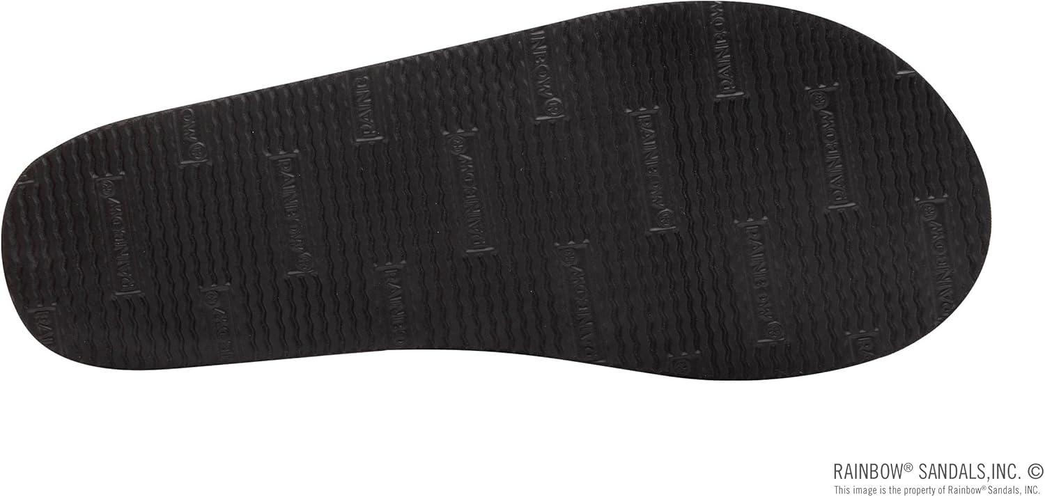 Rainbow Sandals Women’s Double Layer Wide Strap w/Arch(Navy W/Fawn Midsole)