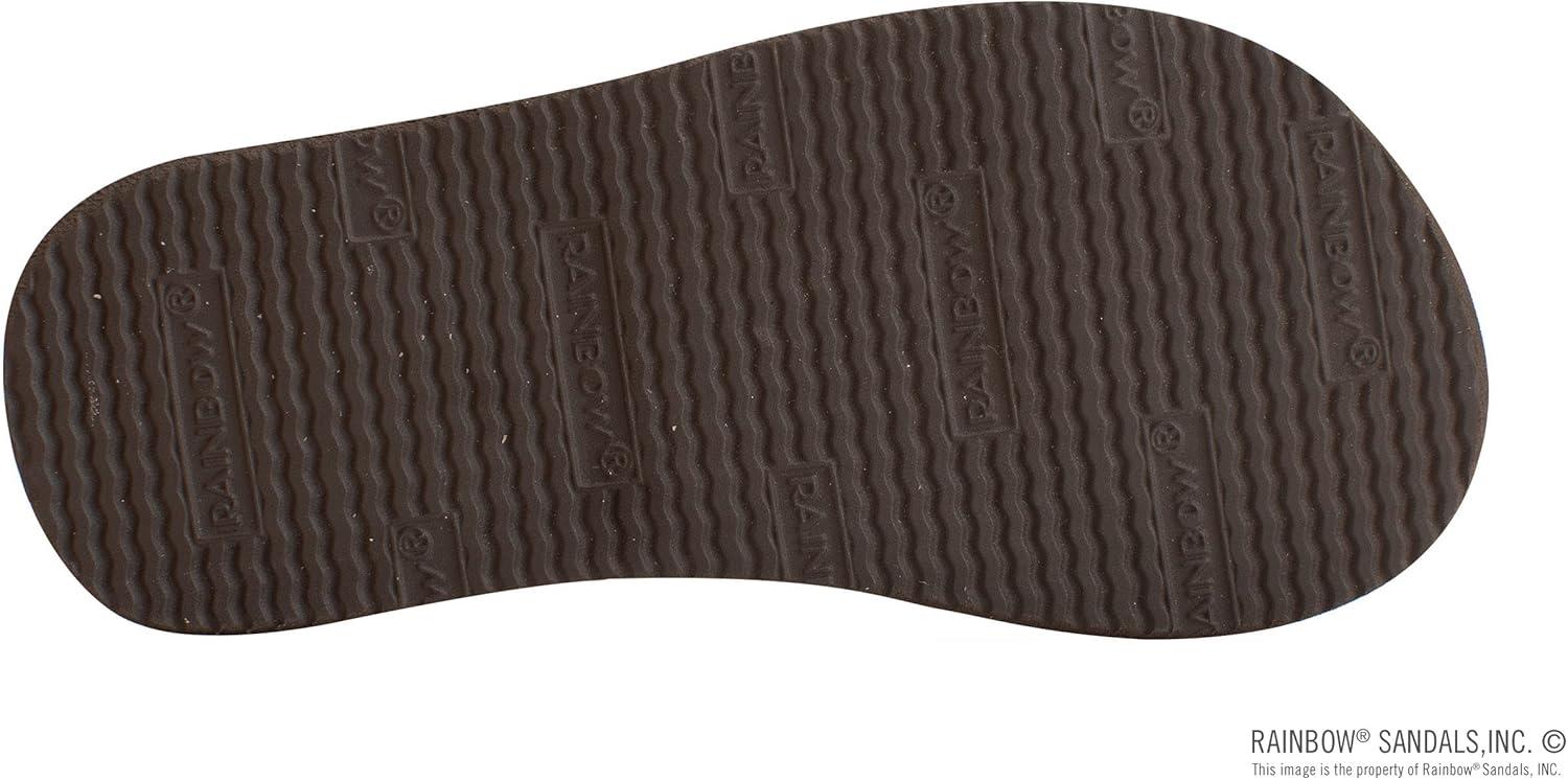 Rainbow Sandals Kid’s Single Layer Premier Leather Flirty Braidy(Dark Brown With Backstrap)