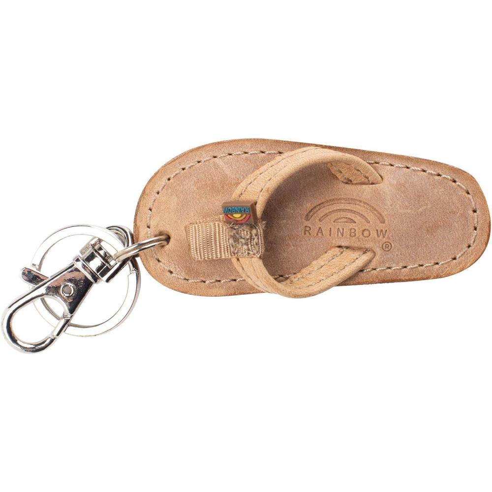 Rainbow Sandals Leather Sandal Key Chain(Buckskin)