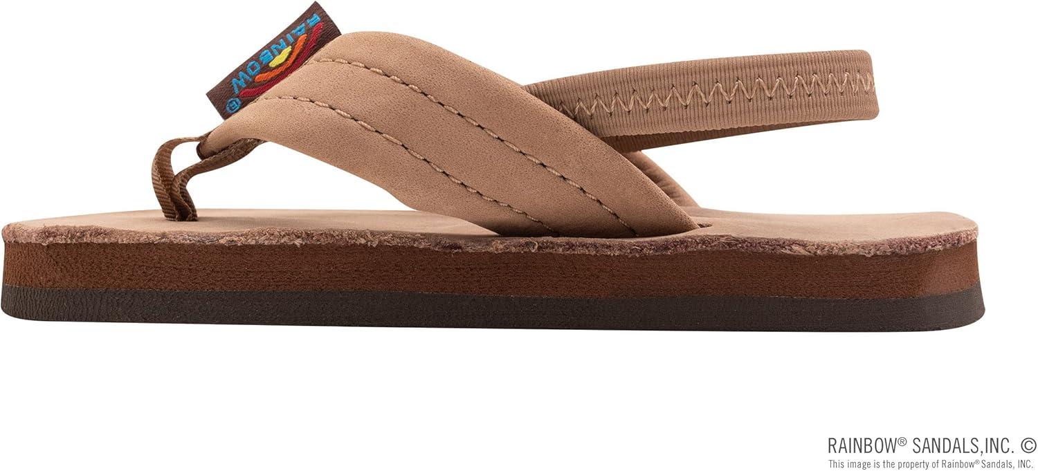 Rainbow Sandals Kid’s Single Layer Premier Leather(Dark Brown With Backstrap)