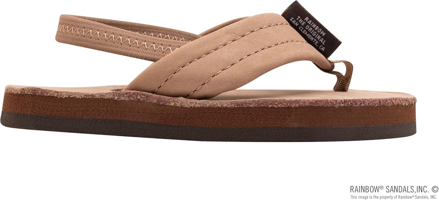 Rainbow Sandals Kid’s Single Layer Premier Leather(Dark Brown With Backstrap)