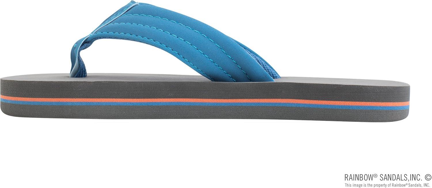 Rainbow Sandals Kid’s Grombow’s Soft Top Rubber w/Neoprene Strap and Backstrap(Blue Orange)