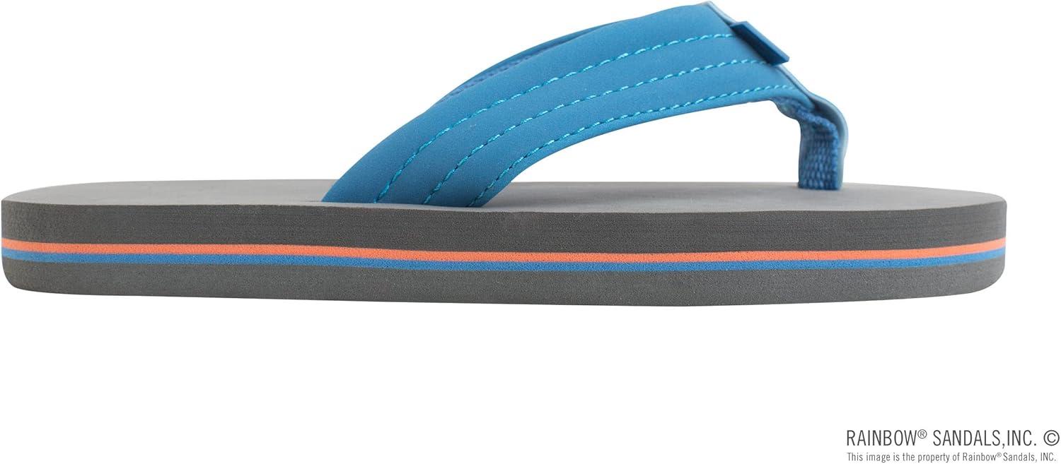 Rainbow Sandals Kid’s Grombow’s Soft Top Rubber w/Neoprene Strap and Backstrap(Blue Orange)