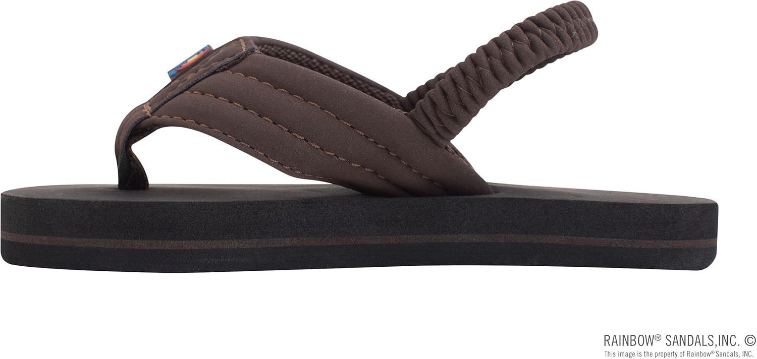 Rainbow Sandals Kid’s Grombow’s Soft Top Rubber w/Neoprene Strap and Backstrap(Brown With Backstrap)