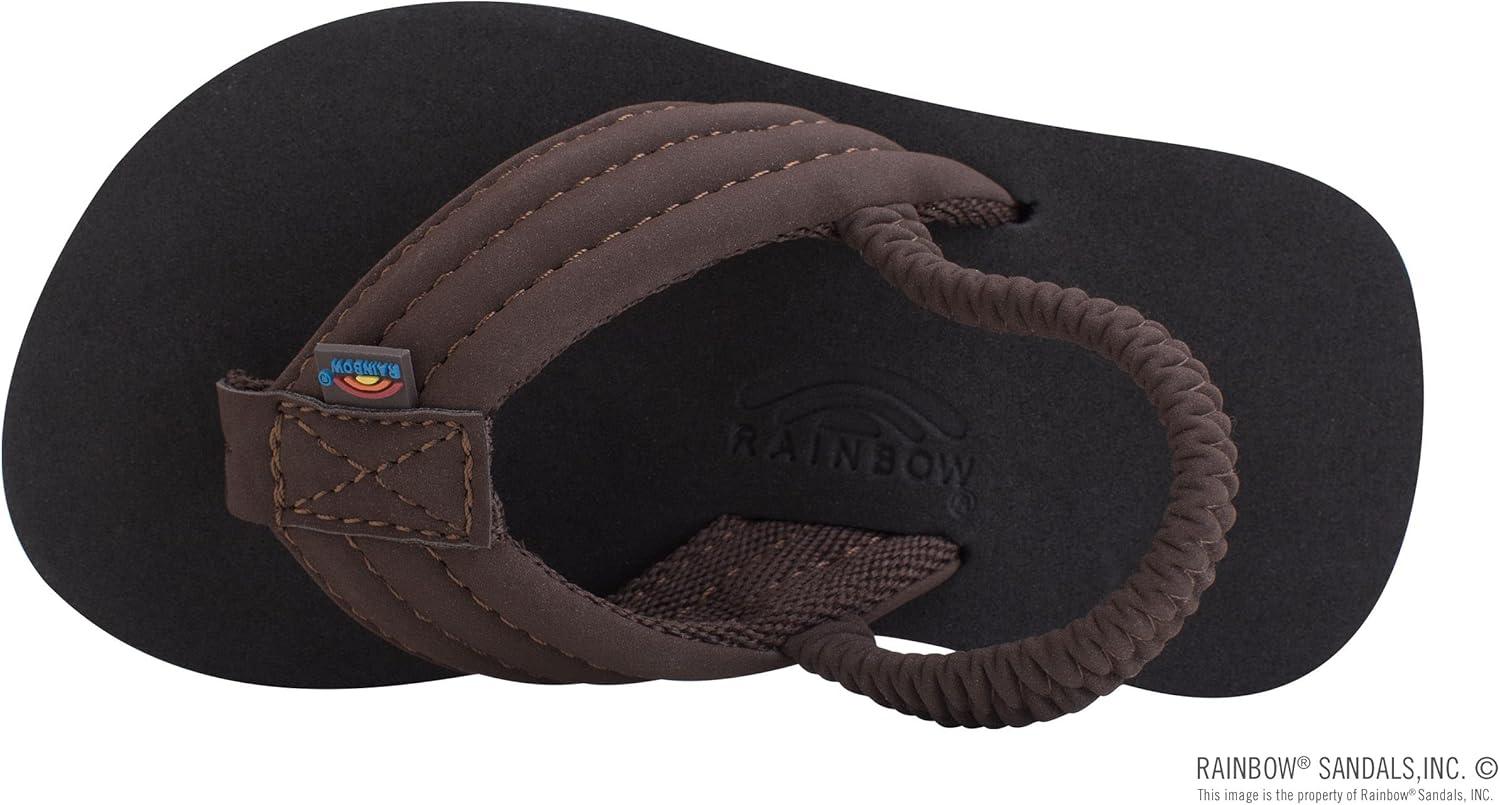 Rainbow Sandals Kid’s Grombow’s Soft Top Rubber w/Neoprene Strap and Backstrap(Brown With Backstrap)