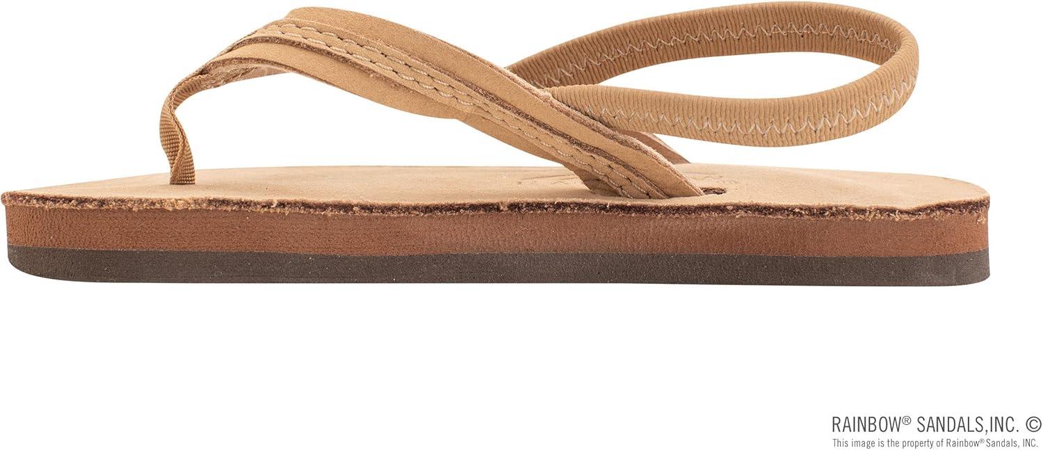 Rainbow Sandals Kid’s Single Layer Premier Leather Flirty Braidy(Sierra Brown)