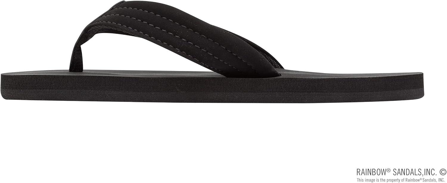 Rainbow Sandals Kid’s Grombow’s Soft Top Rubber w/Neoprene Strap and Backstrap(Black)