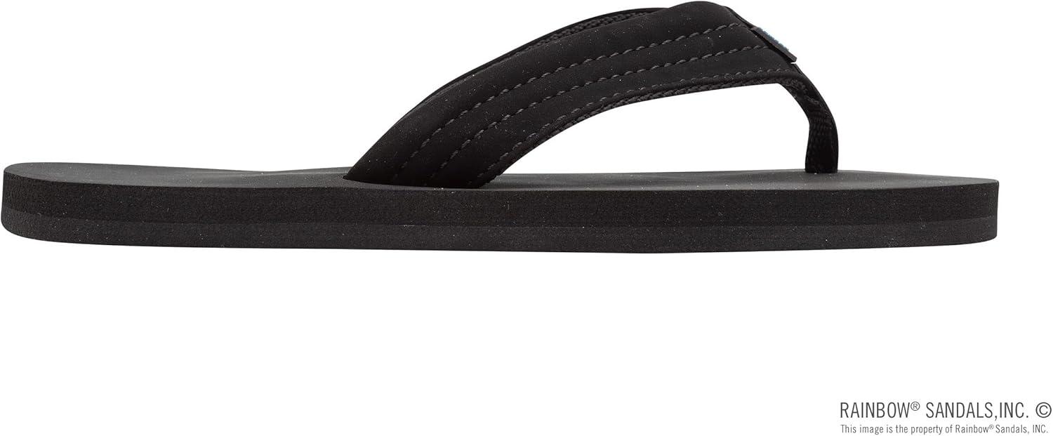 Rainbow Sandals Kid’s Grombow’s Soft Top Rubber w/Neoprene Strap and Backstrap(Black)