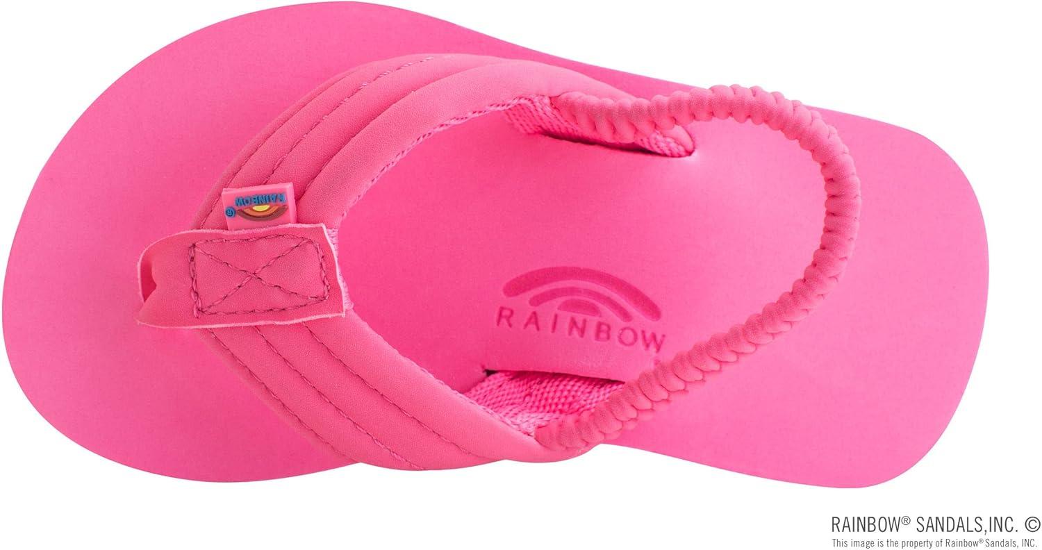Rainbow Sandals Kid’s Grombow’s Soft Top Rubber w/Neoprene Strap and Backstrap(Pink With Backstrap)