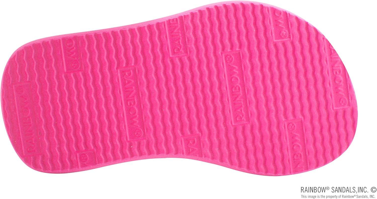 Rainbow Sandals Kid’s Grombow’s Soft Top Rubber w/Neoprene Strap and Backstrap(Pink With Backstrap)