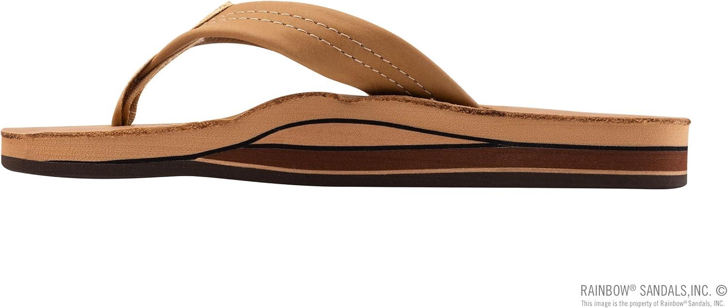 Rainbow Sandals Women’s Double Layer Wide Strap w/Arch(Cafe)