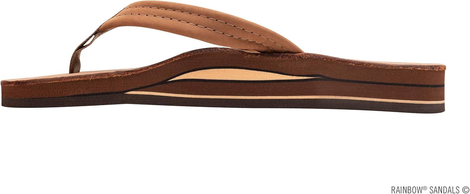 Rainbow Sandals Women’s Double Layer Leather w/ 3/4″ Strap(Redwood)